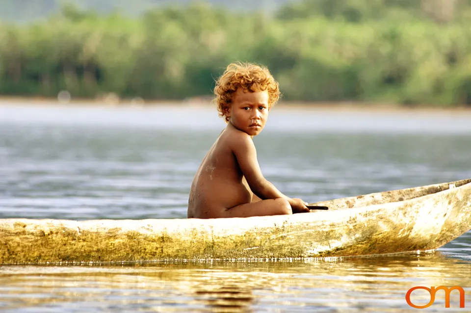 Blond Hair in the Solomon Islands
