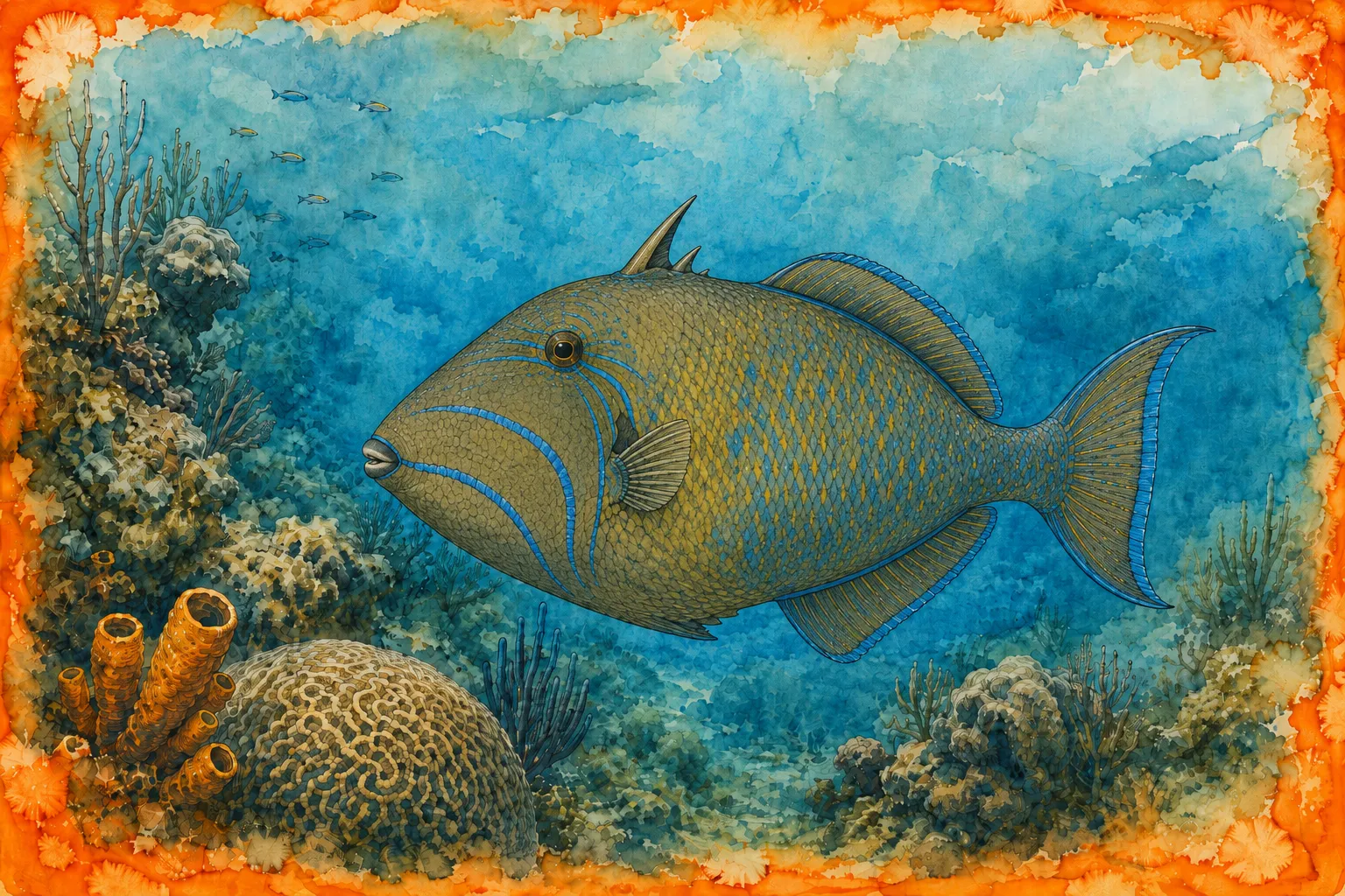Queen triggerfish