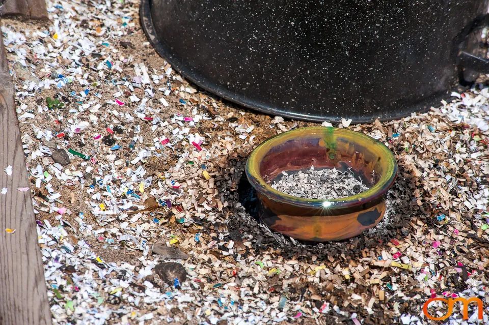 Western Raku Pottery Firing