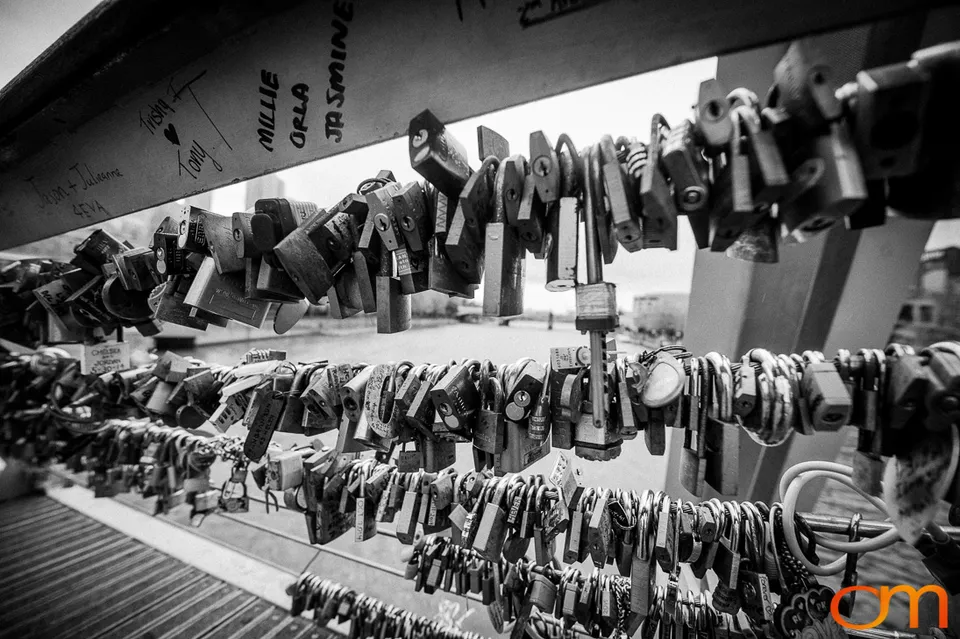 Love Locks on Melbourne’s Evan Walker Bridge