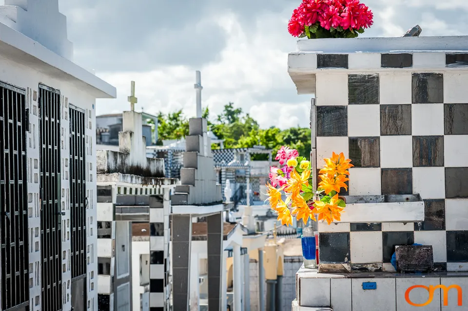 Morne-à-l’Eau Cemetery: Black-and-White Tiled Tombs